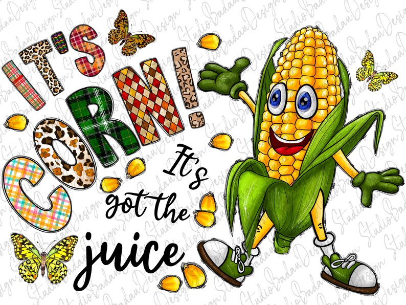 It's Corn It's Got the Juice Png Western Farm Png Etsy