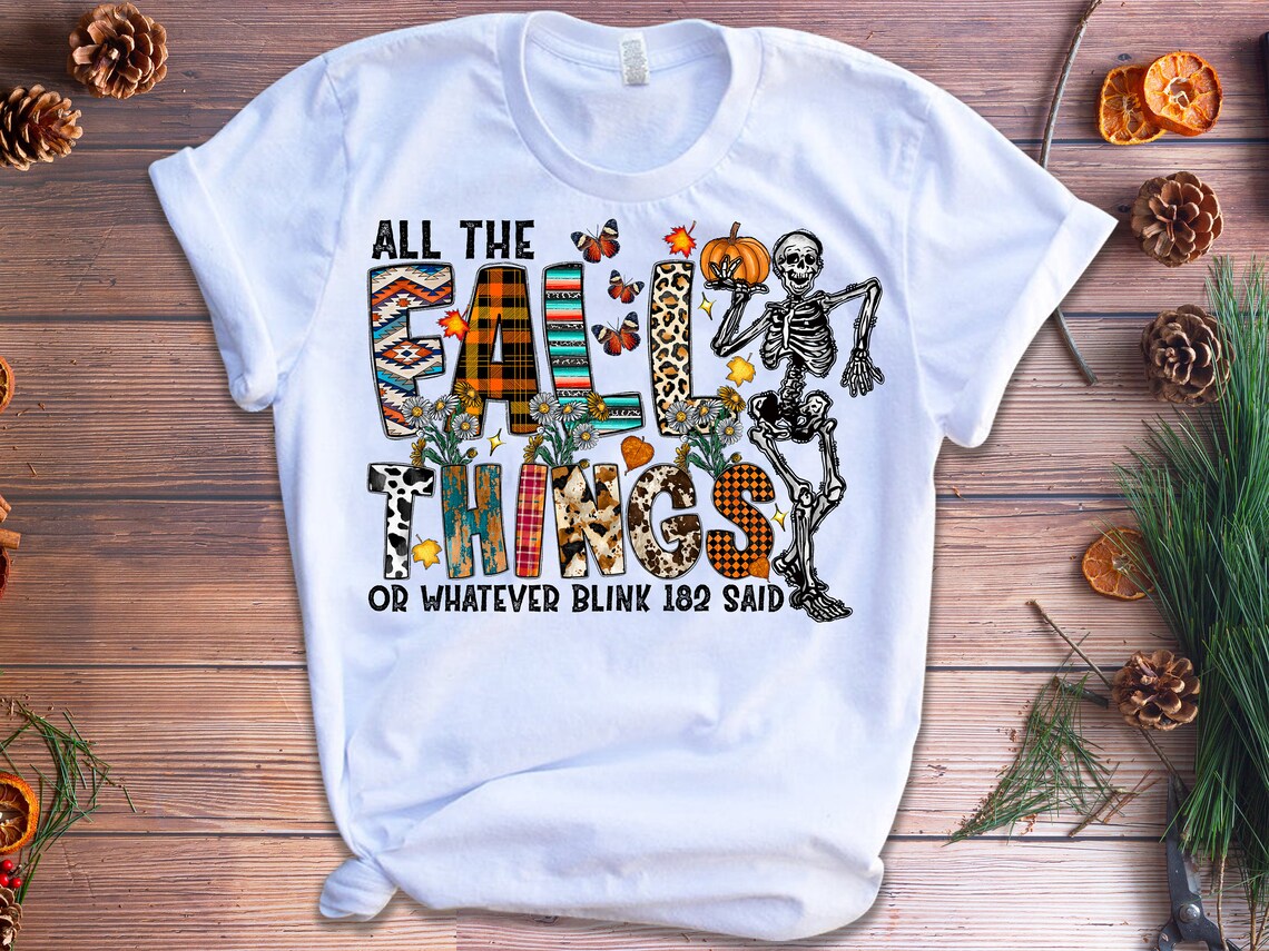 All the Fall Things or Whatever Blink 182 Said PNG Pumpkin Etsy