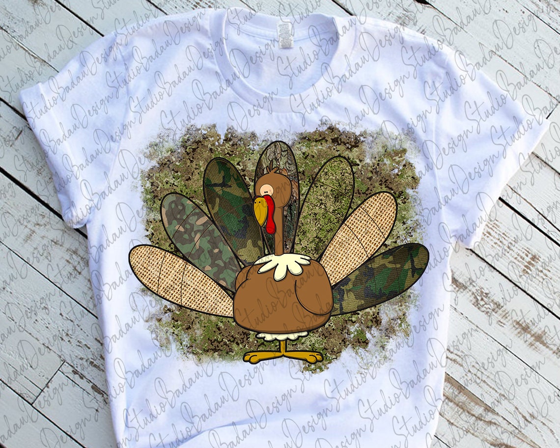 Turkey Thanksgiving Camouflage Png Thanksgiving turkey Etsy