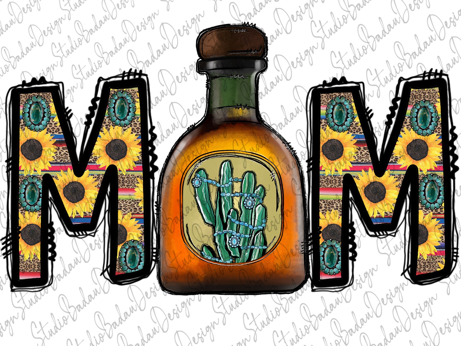 Tequila Mom Png Western Design Mom Png Tequila Png Etsy