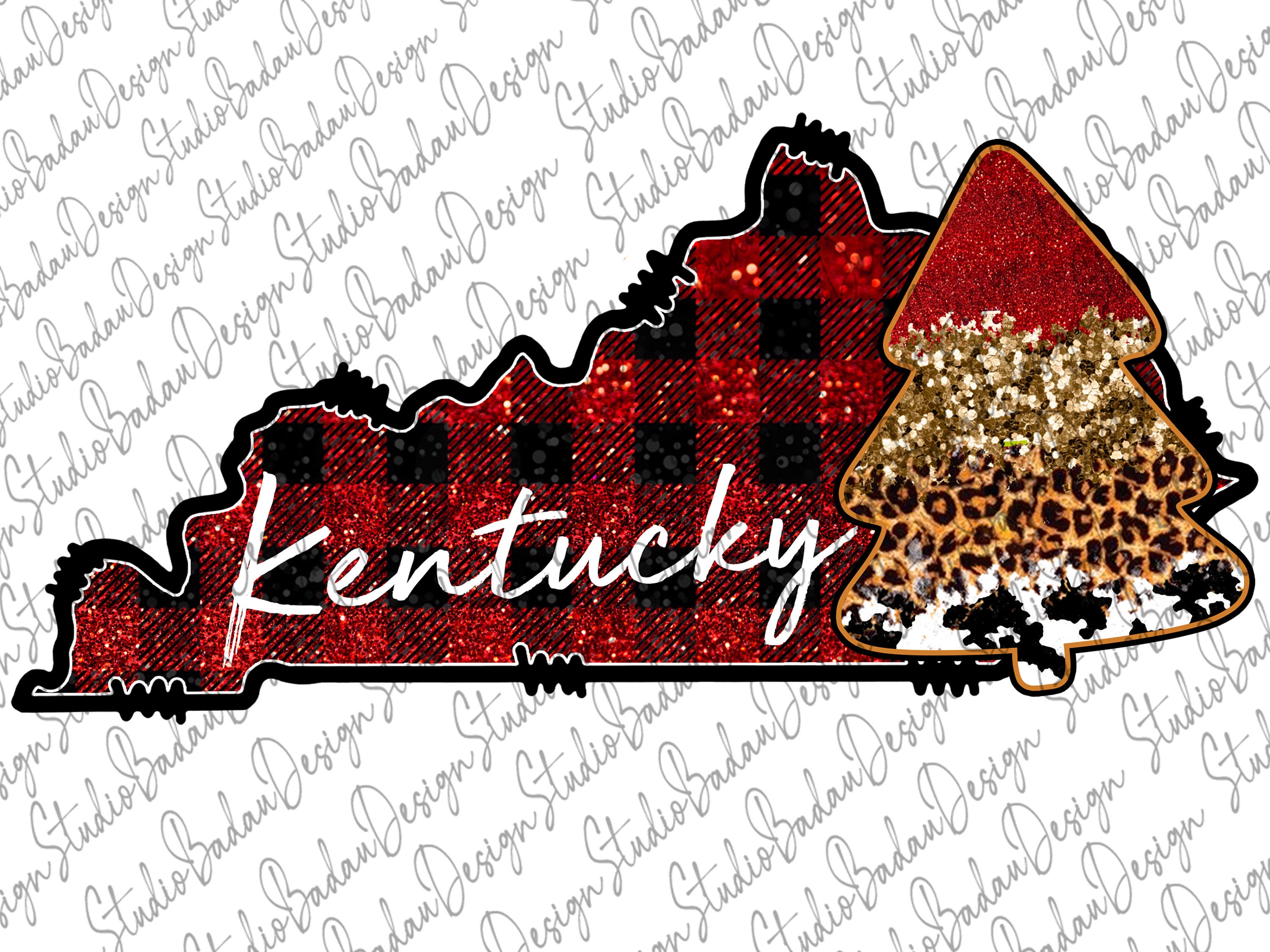 Kentucky Christmas Png KY Png Kentucky Christmas Kentucky | Etsy