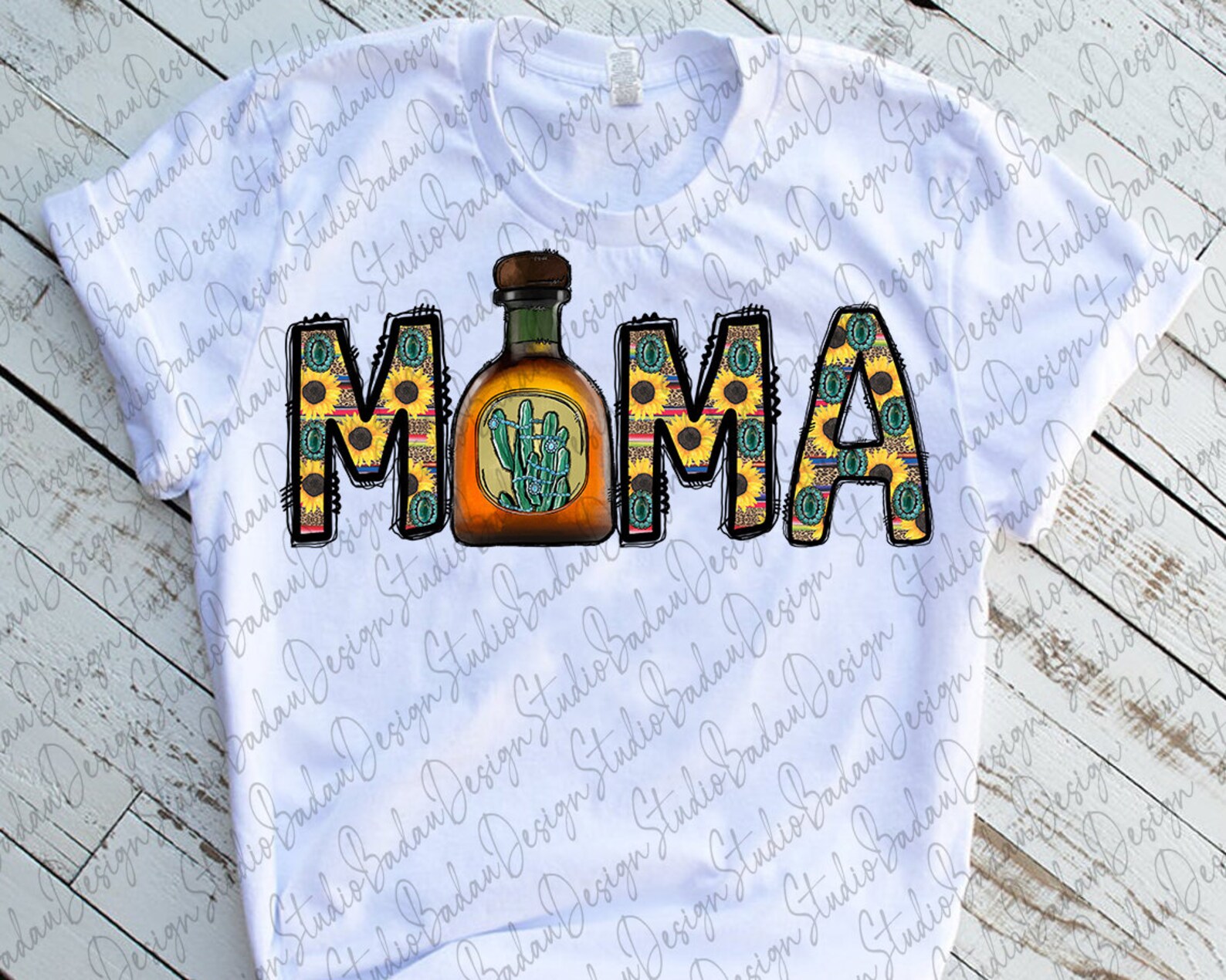 Tequila Mama Png Western Design Mama Png Tequila Png Etsy