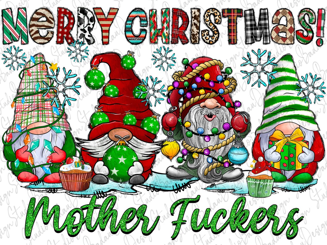Merry Christmas Png Merry Christmas Mother Fuckers Christmas Etsy