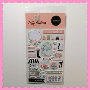 Carta Bella Flower Garden Puffy Stickers