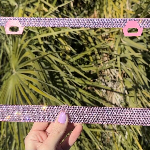 Pink Rhinestone Frame - Etsy