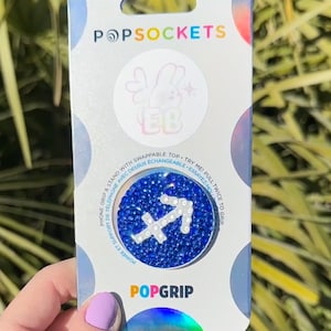 Sagittarius Popsocket - Astrology Zodiac Phone Grip - Rhinestone Bling