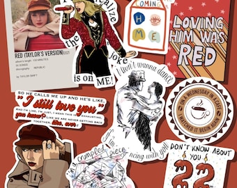 Taylor Stickers (Red (Taylors version))
