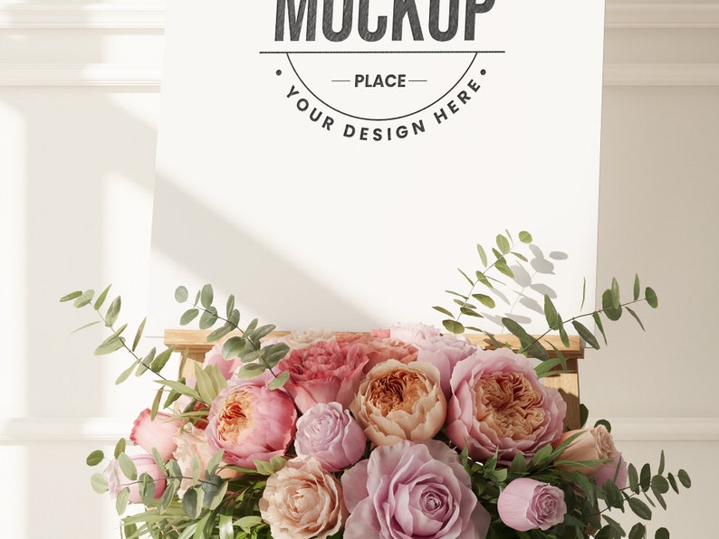 Easel Mockup Easel Stand Mockup Wedding Mockup Sign Mockup Etsy