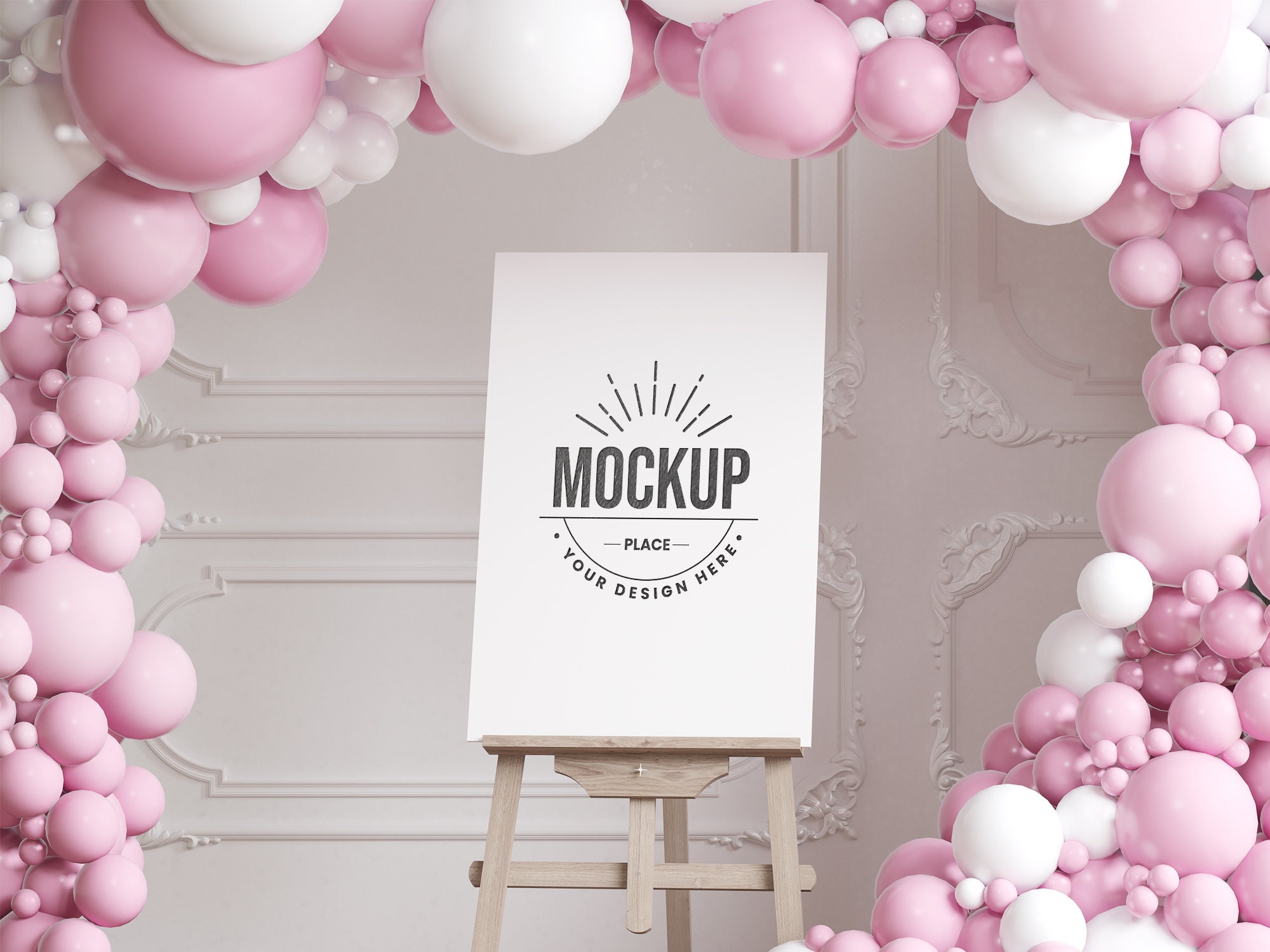 Small Easel Mockup for Table Card, Party Invitation Design, Mini Wooden  Stand Mockup, Empty Wedding Easel Mockup, Easel Sign Mockup. 