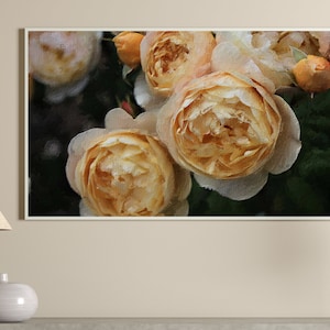 Samsung Frame tv Art, Vintage Floral DIGITAL Download, Frame TV Art 4k, French country decor.