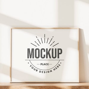 Frame Mockup, Horizontal Frame Mockup, Landscape Frame Mock Up, Mockup Frame, Poster Mockup, Mockup for printable, Landscape Mockup, Mockup.