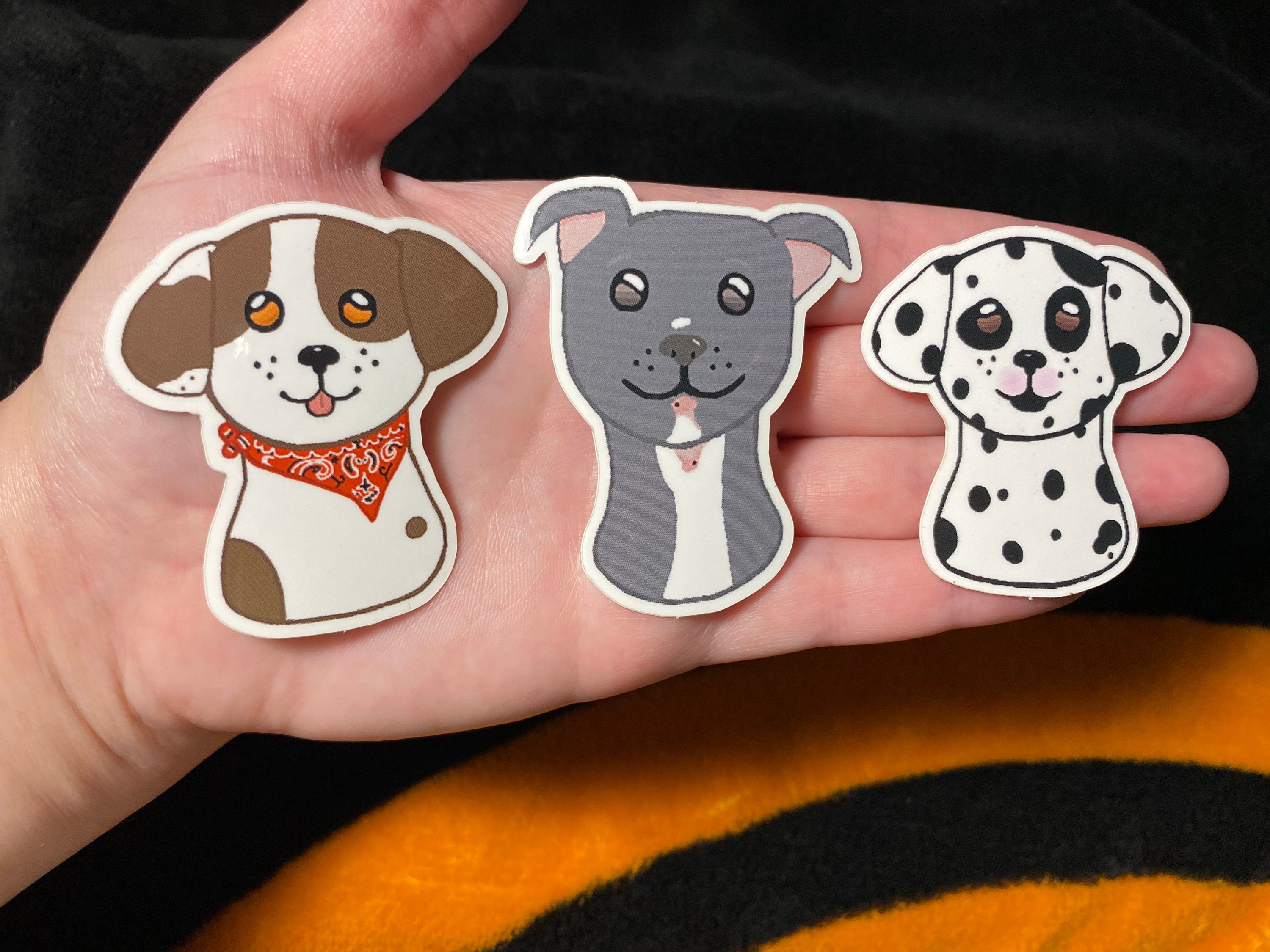 Dog Vinyl Sticker Set of 9 Dog Vinyl Stickers Dog Sticker Etsy