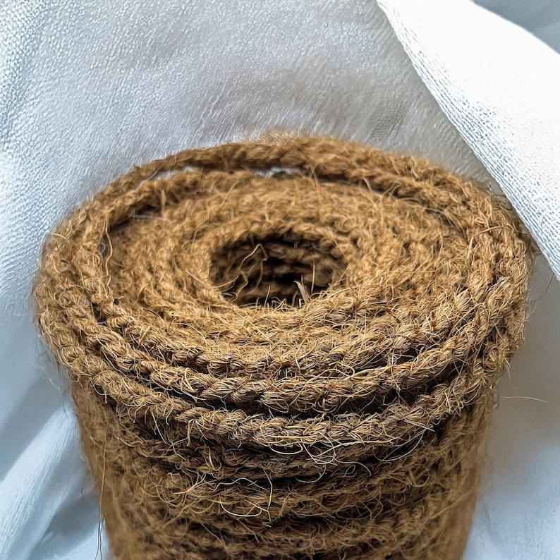 Handmade Natural Coconut Fiber Rope - Eco-friendly Crafting Cord - Etsy