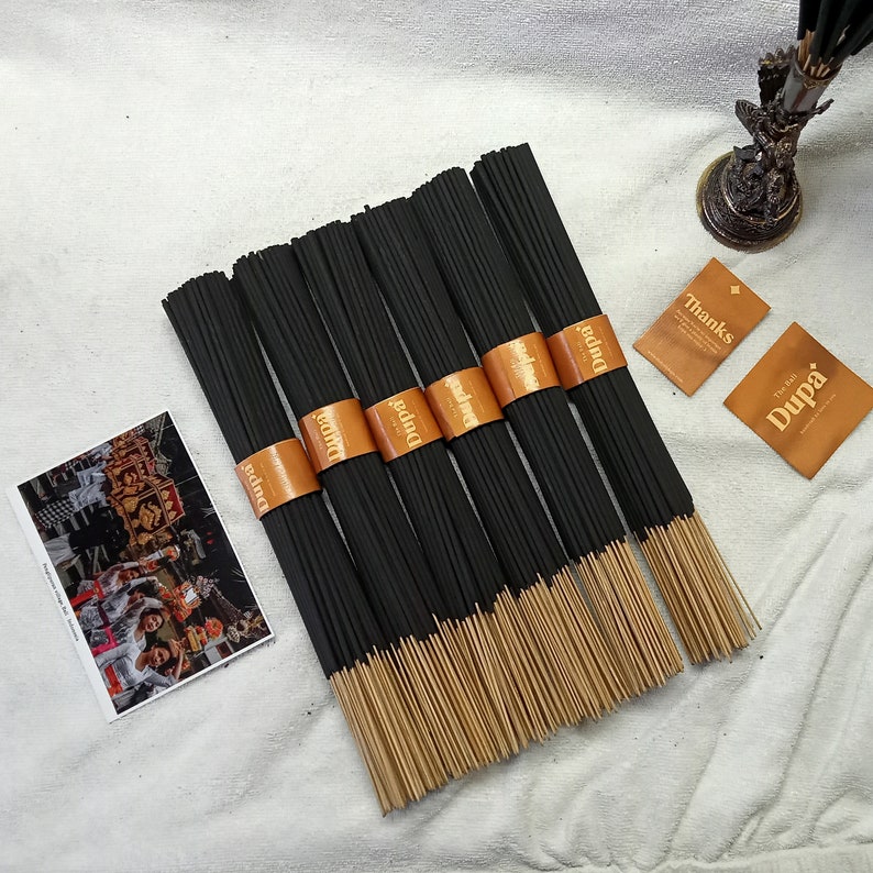 Black Bali Unscented Incense raw sticks burner 100 Etsy