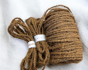 Handmade Natural Coconut Fiber Rope - Eco-Friendly Crafting Cord