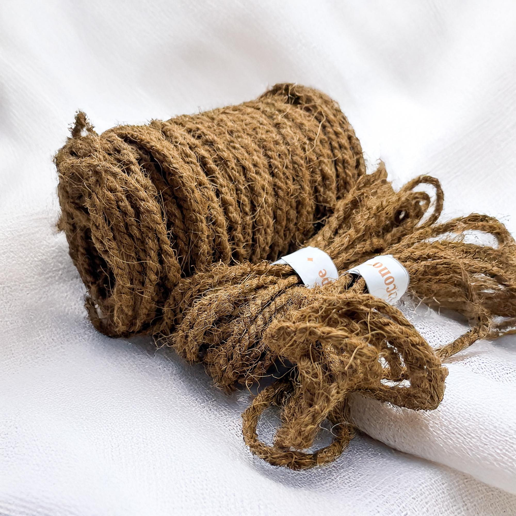 Handmade Natural Coconut Fiber Rope - Eco-friendly Crafting Cord - Etsy