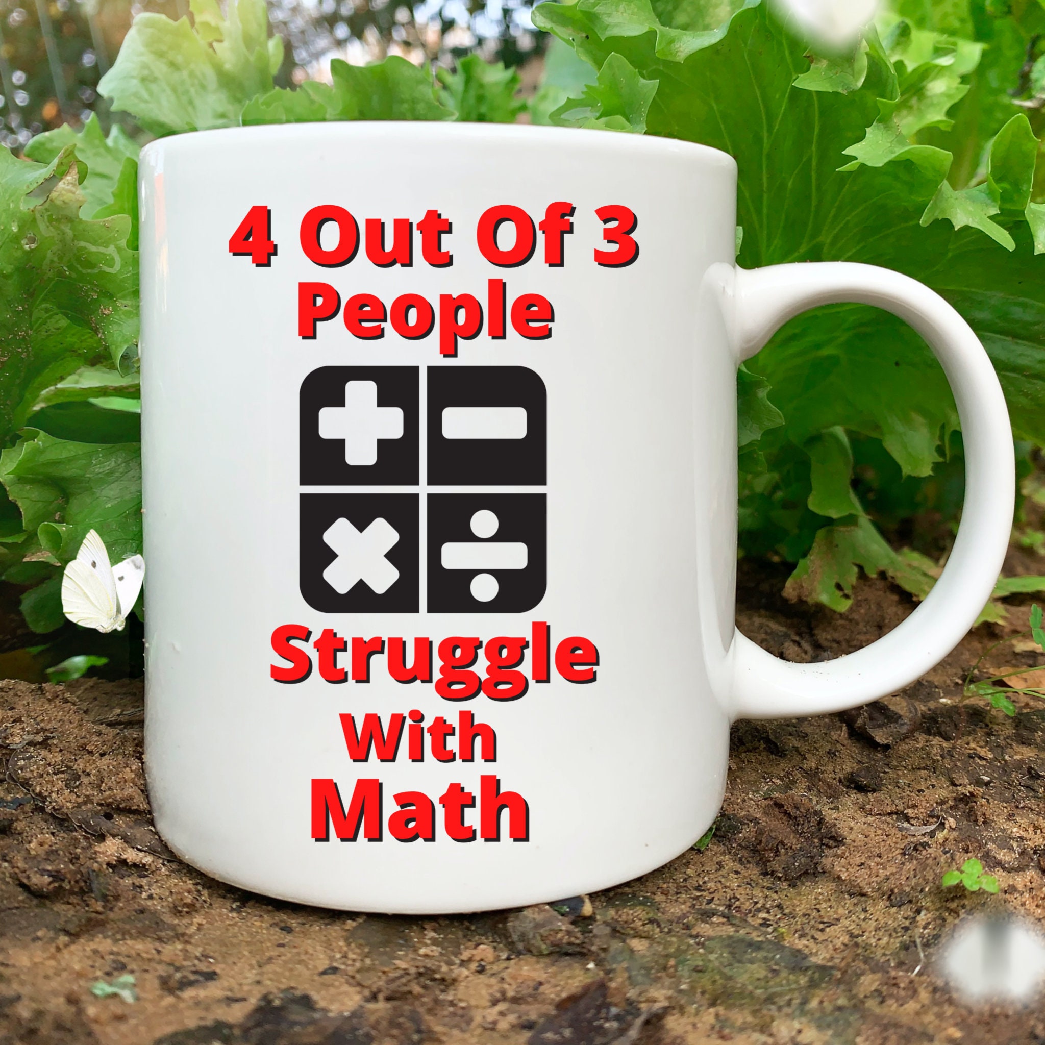 Funny Mugs 4 Out Of 3 People Struggle With Maths Christmas MAGIC NOVELTY MUG Funny Mugs 4 Out Of 3 People Struggle With Maths Christmas MAGIC NOVELTY MUG