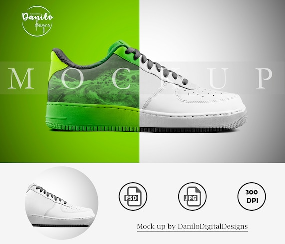 Nike Air Force 1 PSD Shoe Template