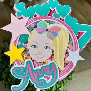 Shaker Cake Topper-  Shaker Cake Topper, JoJo Birthday, Jojo Swia Party, Jojo Swia Cake