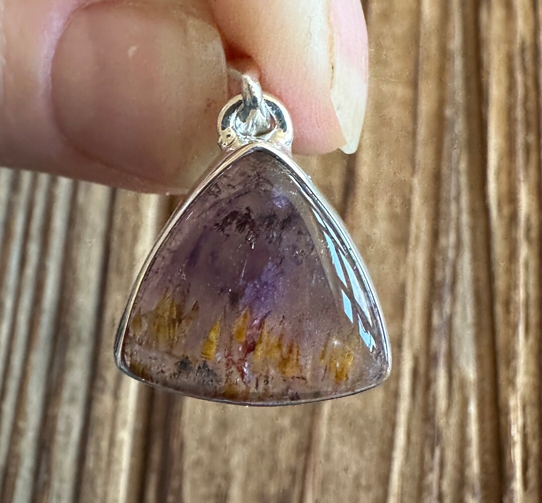 Super Seven Sterling Silver Pendant, Sacred Seven Gem, Melody Stone, 7 ...