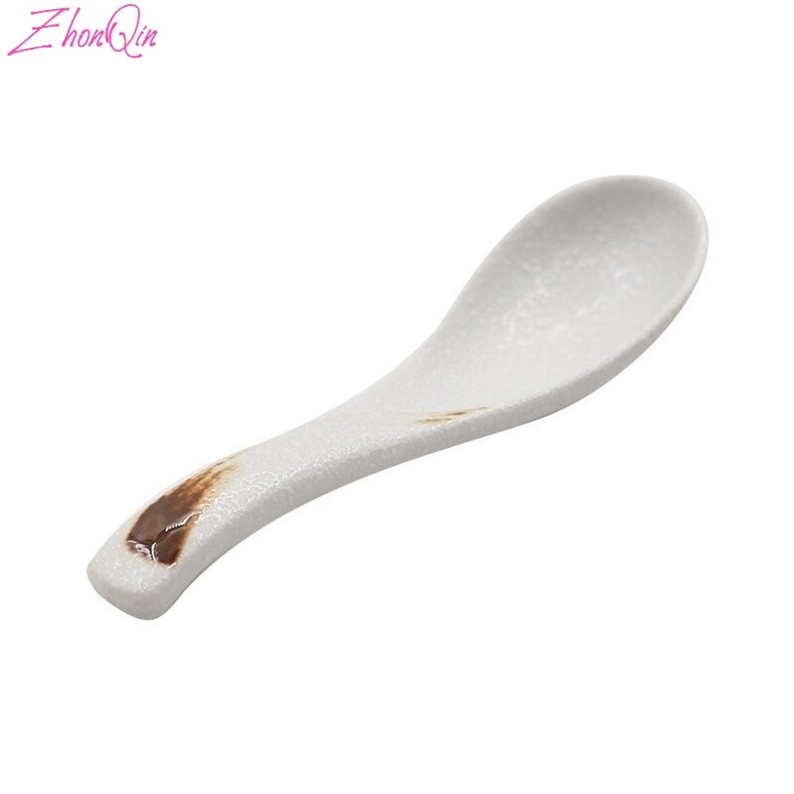 Japanese Style Ceramic Soup Spoons Dessert Spoons Home Etsy