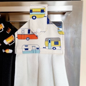 Hanging Hand Towel, Loop Hand Towel for Oven door, Kitchen, Laundry, Bathroom, Caravan, Boat, BBQ Area. Tea towel. Sushi, Beer, Caravan. image 5