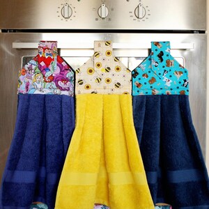Secial Handmade Hanging Hand Towel, Loop Hand Towel, Hand Towel Topper for Oven door, Kitchen, Laundry, Bathroom, Caravan, Boat, BBQ Area image 6