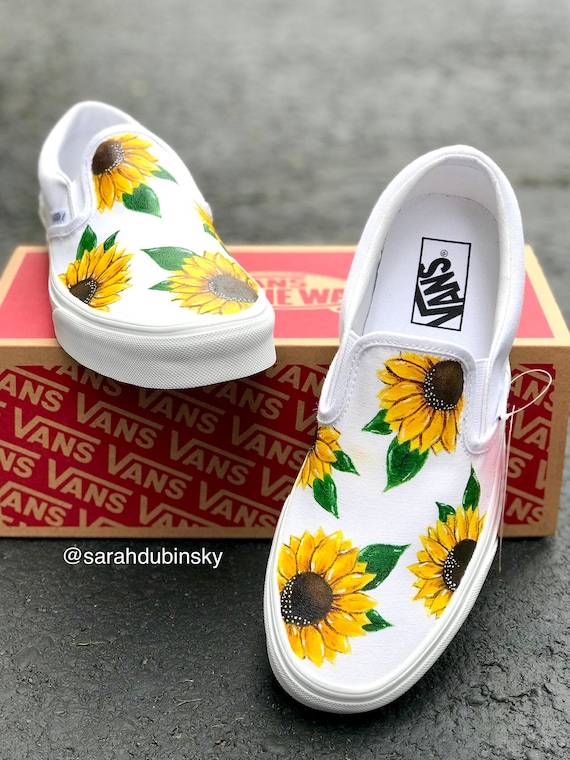 custom yellow vans