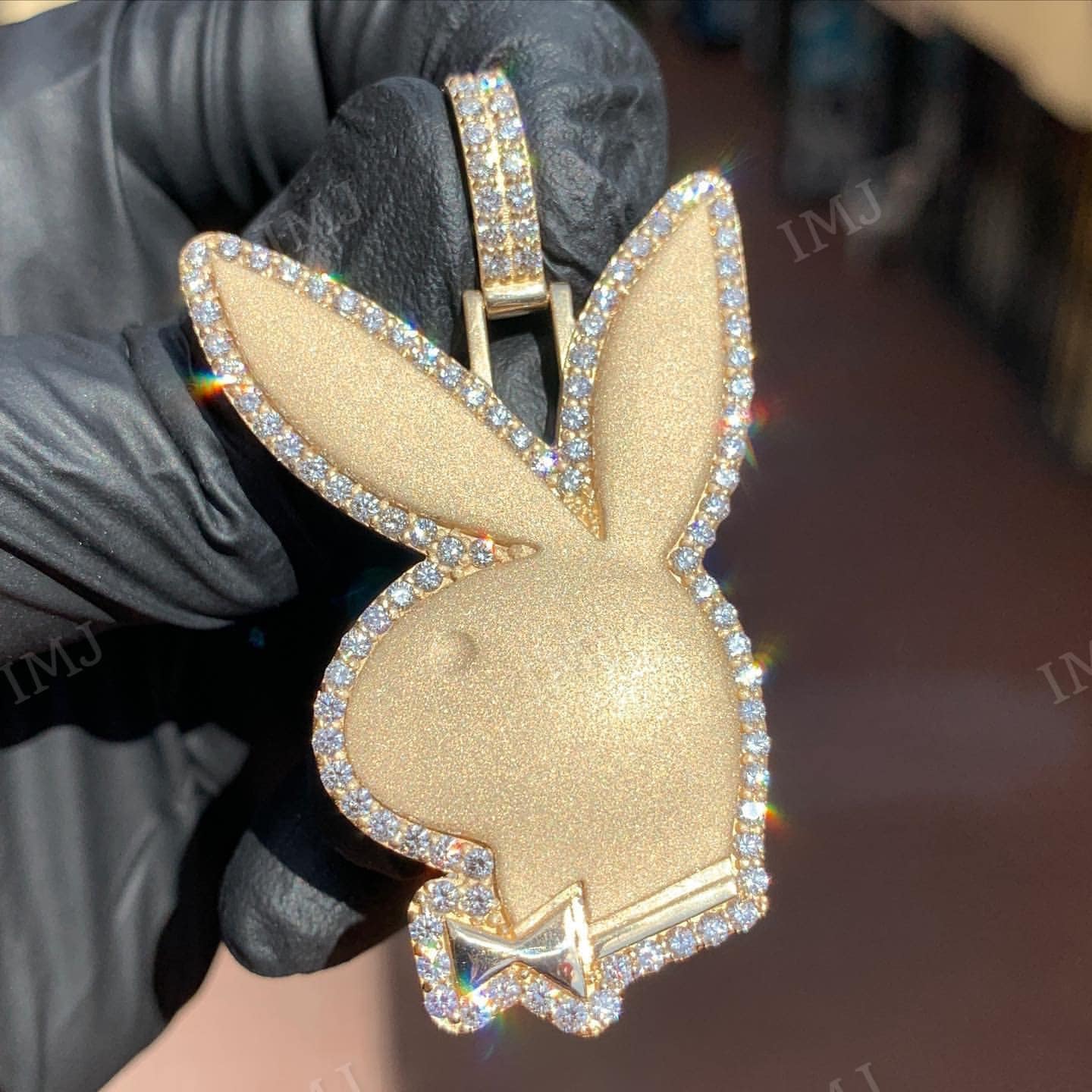 Custom Playboy Bunny Charm Pendant, VVS1 D GRA Certified Moissanite, Passes Diamond Tester, Customized Jewelry, Custom Bunny Charm Pendant - Etsy Custom Playboy Bunny Charm Pendant, VVS1 D GRA Certified Moissanite, Passes Diamond Tester, Customized Jewelry, Custom Bunny Charm Pendant - Etsy
