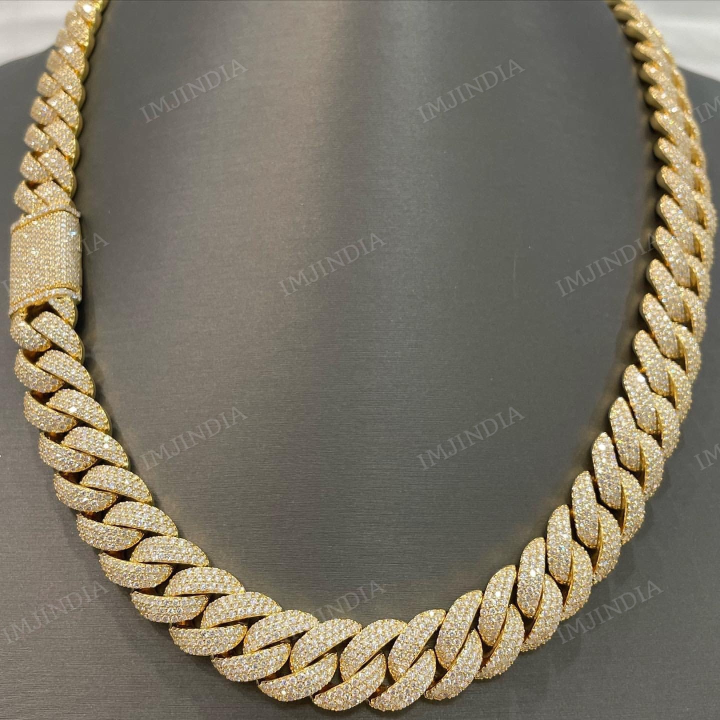 Iced Out 20MM Moissanite Cuban Chain, VVS1 D, Sterling Silver - Etsy