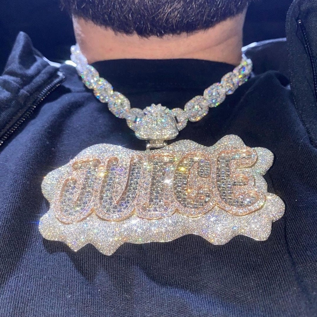 Custom juice Name Pendant, Shiny Moissanite 3D Pendant, Hip Hop Pendant, Iced Out Baguette Moissanite Pendant, Men's Silver Charm Pendant - Etsy Custom juice Name Pendant, Shiny Moissanite 3D Pendant, Hip Hop Pendant, Iced Out Baguette Moissanite Pendant, Men's Silver Charm Pendant - Etsy