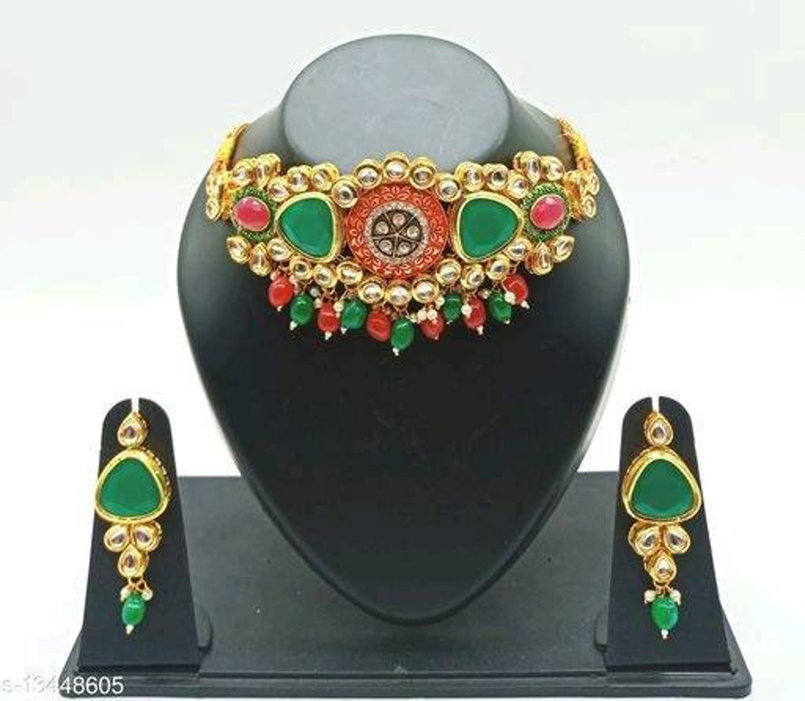 Beautiful Rajasthani Jewellery kundan choker set Etsy