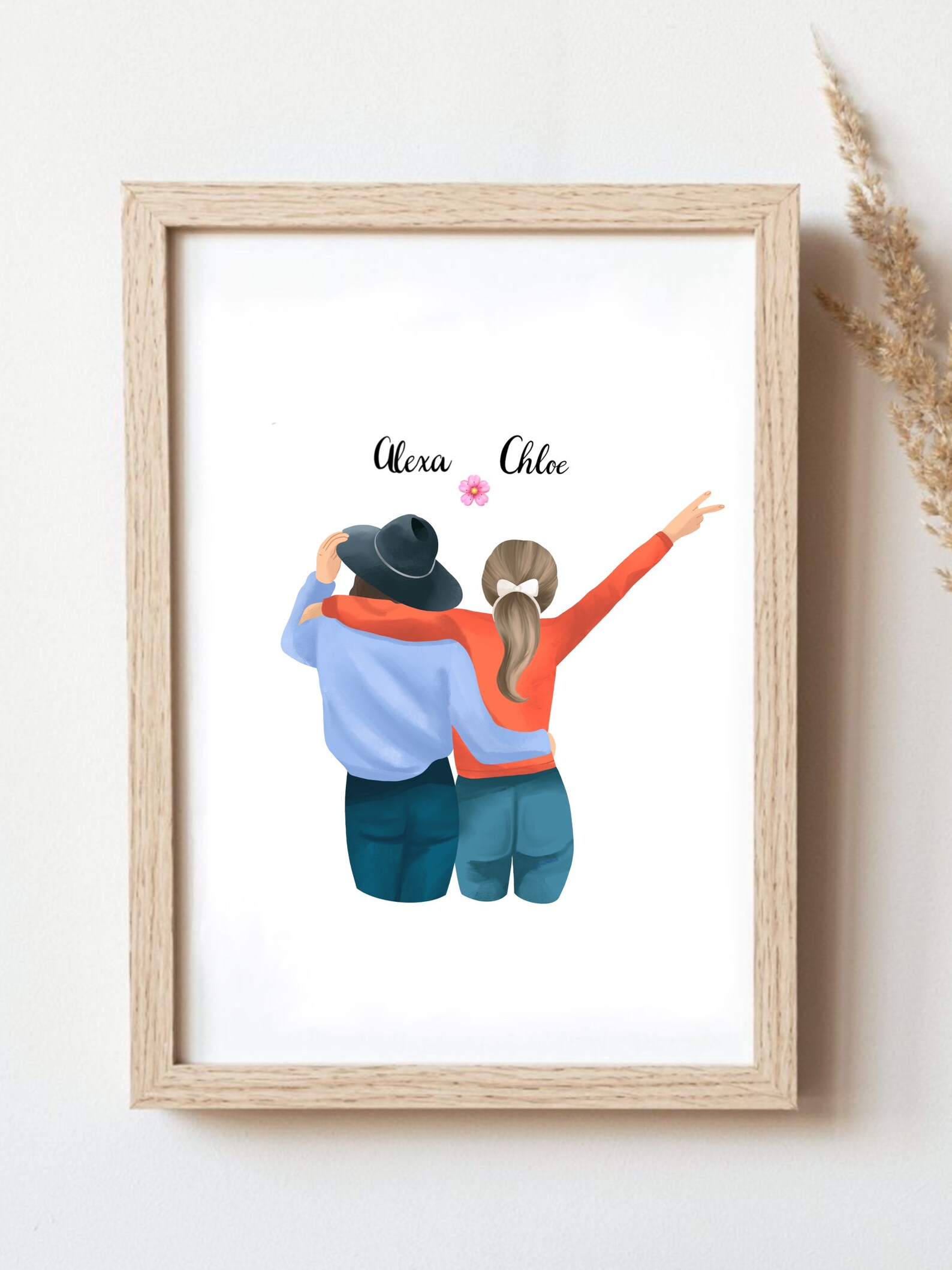 Personalized Wall Art Dad and Daughter Fathers day gift Dad Etsy