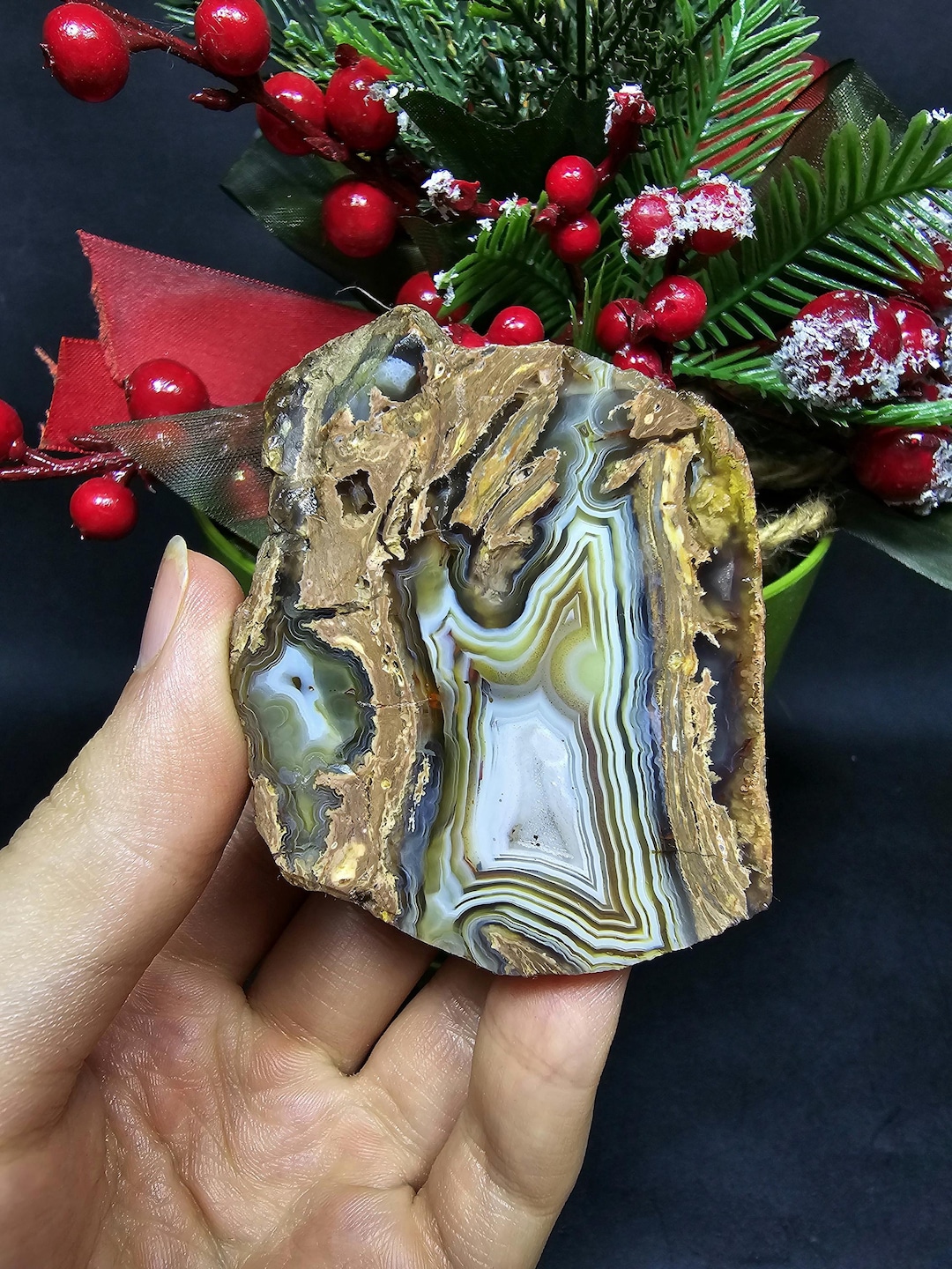 Banded Rhyolite Agate, Rhyolite Achat, Metaphysical Crystals, Gemstones ...