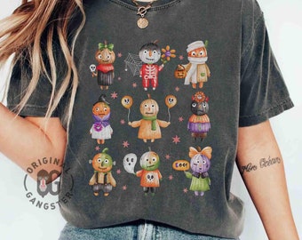 Camiseta de calabaza fantasma, camiseta retro de calabaza Comfort Colors®, camiseta de Halloween para mujer, camiseta de calabaza coqueta, camiseta de calabaza de Acción de Gracias