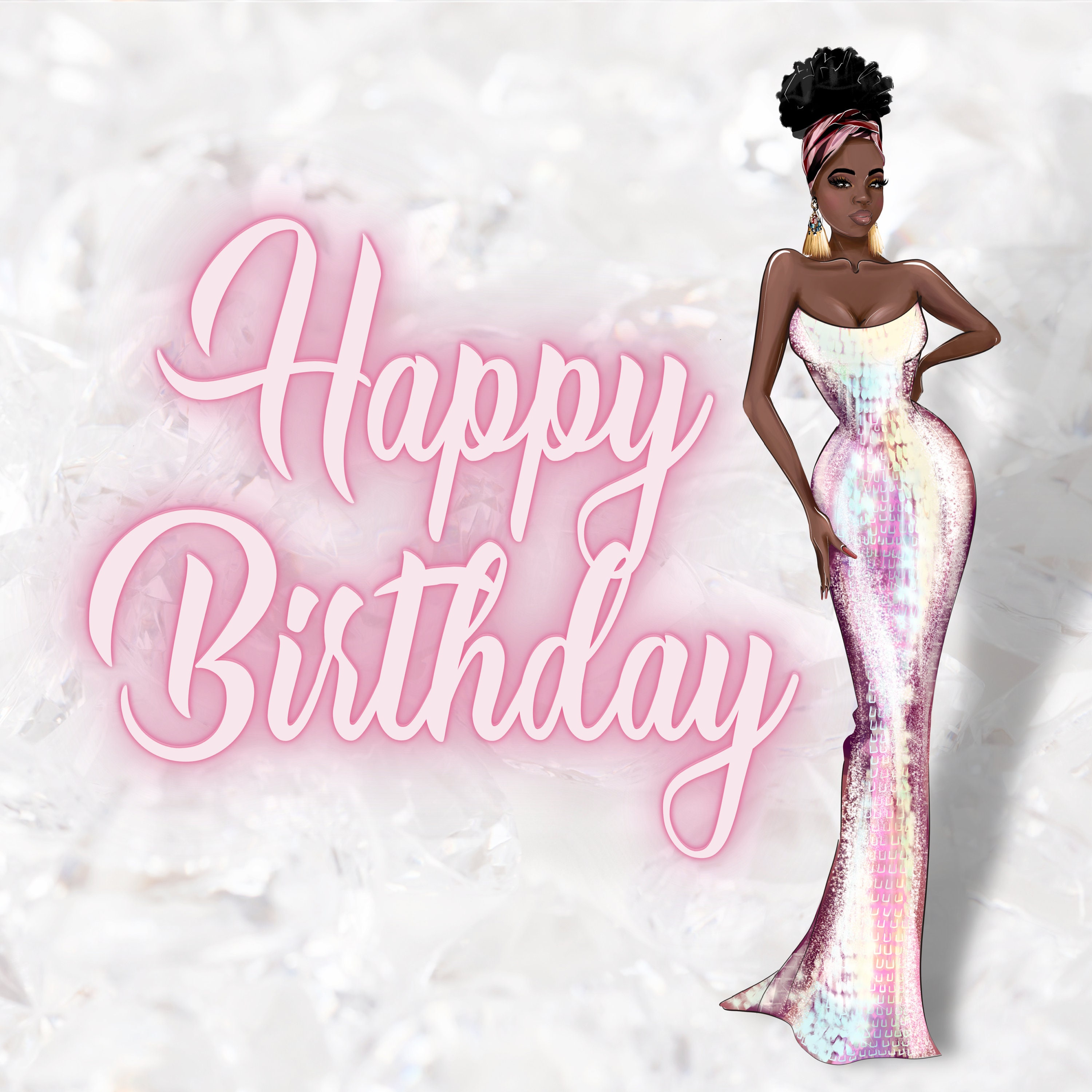 Diamonds & Sparkle Birthday Card - Etsy