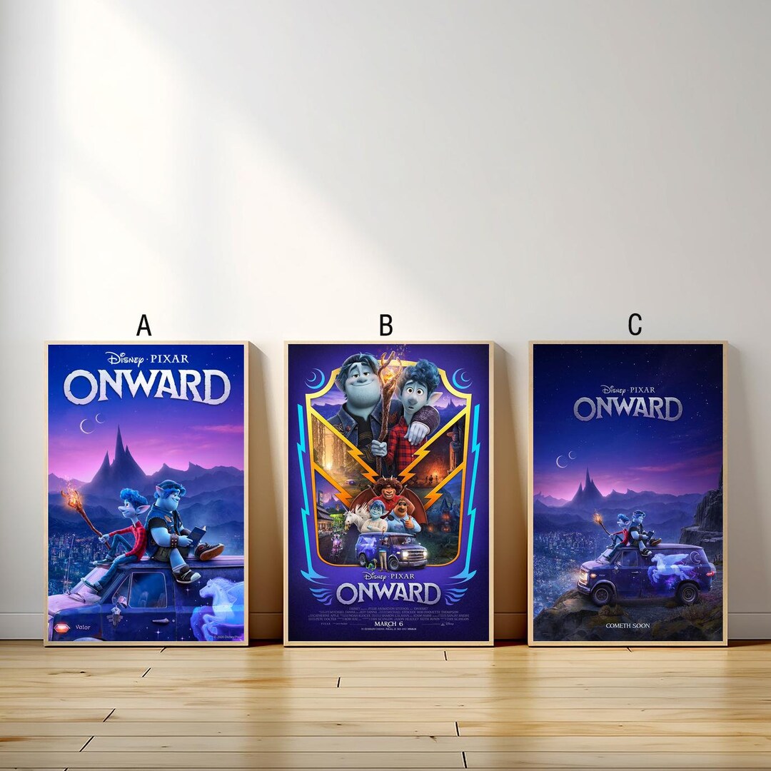 Onward Movie Poster, Canvas Print, Wall Art Canvas Painting Living Room ...