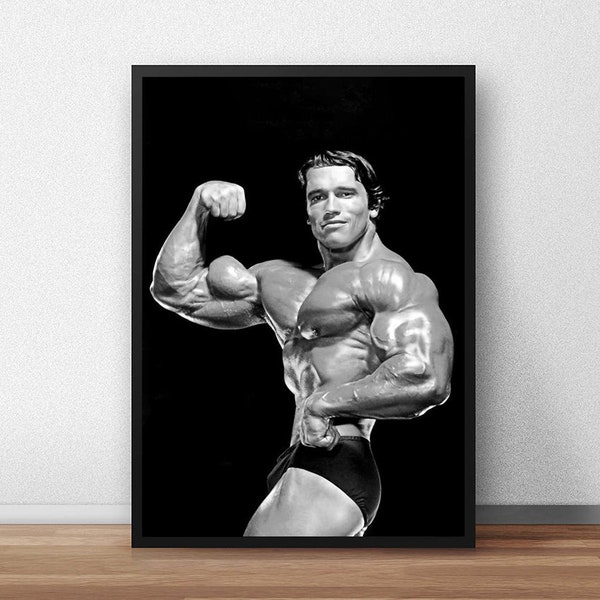 Arnold Schwarzenegger Bodybuilding Poster, Canvas Print, Wall Art Canvas Painting Living Room Bedroom Docor