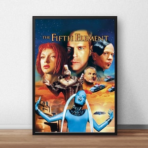 The Fifth Element Movie Poster, Canvas Print, Wall Art Canvas Painting Living Room Bedroom Docor