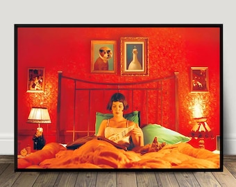 Amelie Movie Poster, Canvas Print, Wall Art Canvas Painting Living Room Bedroom Docor