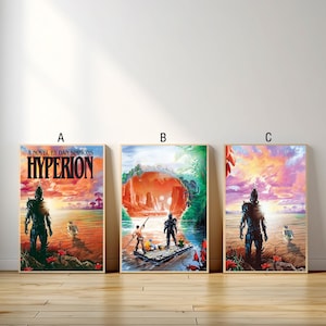 Cartaz do filme Hyperion, impressão em tela, pintura em tela de arte de parede, sala de estar, quarto, Docor, presente de fã