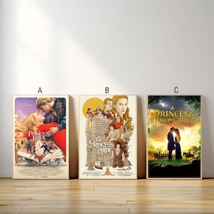 Póster de la película La Princesa Prometida, impresión en lienzo, arte de pared, pintura en lienzo, sala de estar, dormitorio, médico, regalo para fanáticos