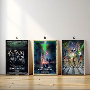Ghostbusters Movie Poster, Canvas Print, Wall Art Canvas Painting Living Room Bedroom Docor,Fan Gift