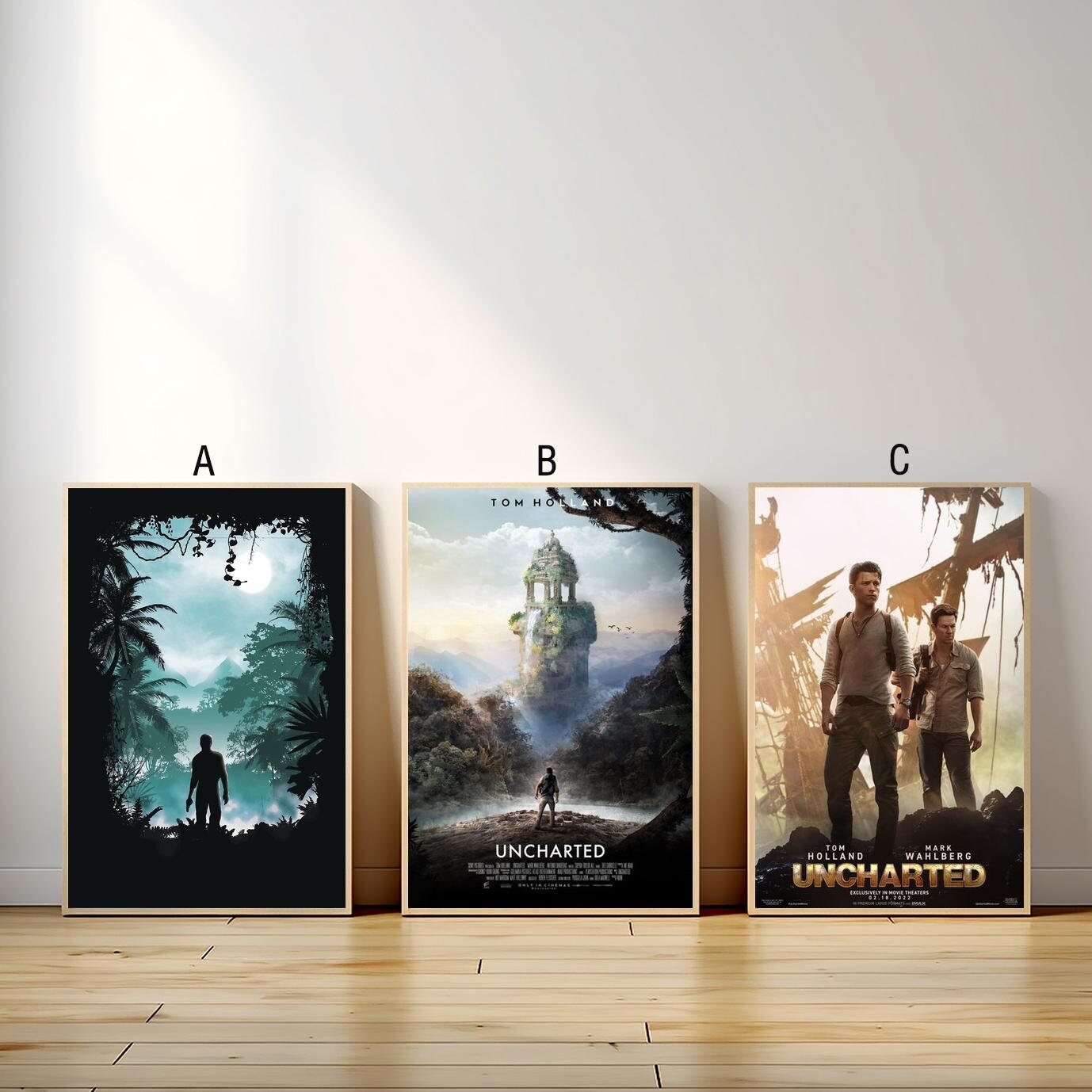 Poster popular Uncharted 1 2 3 4 Jogo do Filme Poster Berçário Crianças  Quarto Art Decor Home Decor pintura