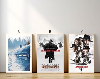 The Hateful Eight Movie Poster, Canvas Print, Wall Art Canvas Painting Living Room Bedroom Docor,Fan Gift