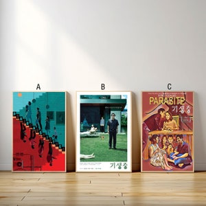 Póster de película de parásitos, impresión en lienzo, arte de pared, pintura en lienzo, sala de estar, dormitorio, médico, regalo para fanáticos