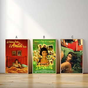 Amelie Film Poster, Leinwanddruck, Wand Kunst Leinwand Malerei Wohnzimmer Schlafzimmer Docor,Fan Geschenk
