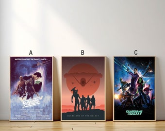 Guardians of the Galaxy Movie Poster, Canvas Print, Wall Art Canvas Painting Living Room Bedroom Docor,Fan Gift