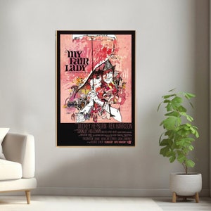 My Fair Lady Film Poster, Leinwand Druck, Wand Kunst Leinwand Gemälde Wohnzimmer Schlafzimmer Docor, Fan Geschenk