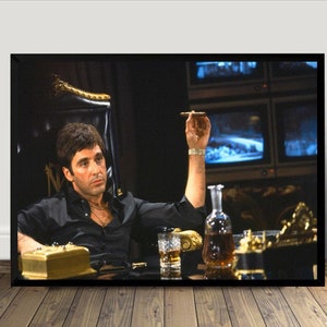 Al Pacino Scarface Film Poster, Leinwand Druck, Wand Kunst Leinwand Gemälde Wohnzimmer Schlafzimmer Docor